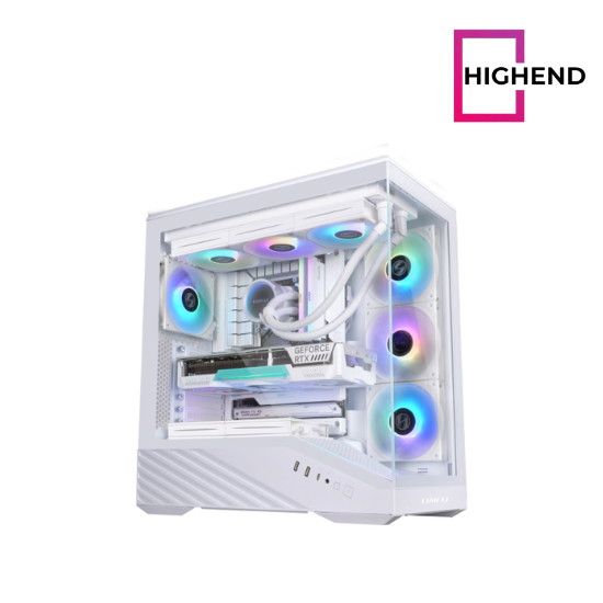 Lian Li Vector V100R BTF 4 Fan ARGB Type-C White Mid Tower Gaming Case Lian Li Vector V100R BTF 4 Fan ARGB Type-C White Mid Tower Gaming Case