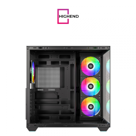 ID-COOLING VIEW 510 4 Fan PWM ARGB Type C Black Mid Tower Case