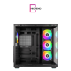 ID-COOLING VIEW 510 4 Fan PWM ARGB Type C Black Mid Tower Case