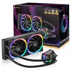 Antec Vortex 240 All-in-One ARGB CPU Liquid Cooler, Intel & AMD Socket Support