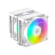 Air Cpu Cooler ID-COOLING FROZN A620 PRO XE ARGB Snow 6 Heatpipe Dual Tower With 2 120mm Hydraulic Bearing Fan White
